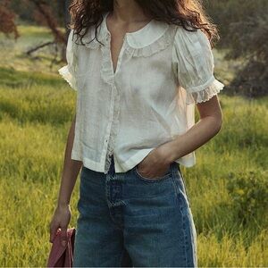 Doen Flute Top, Salt XL NWT